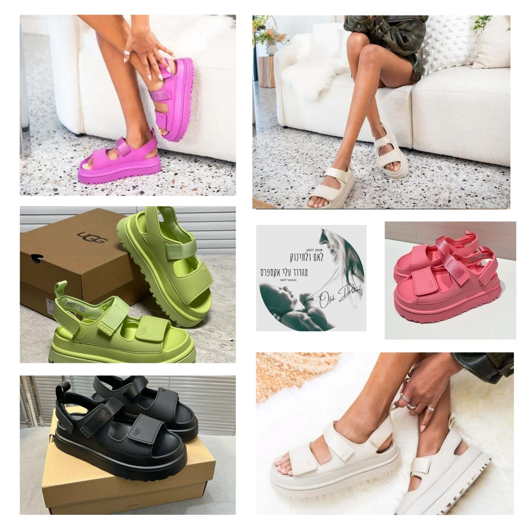 סנדלי נשים UGG האג – מבחר של 7 צבעים במידות 36-42 לקיץ 2025
