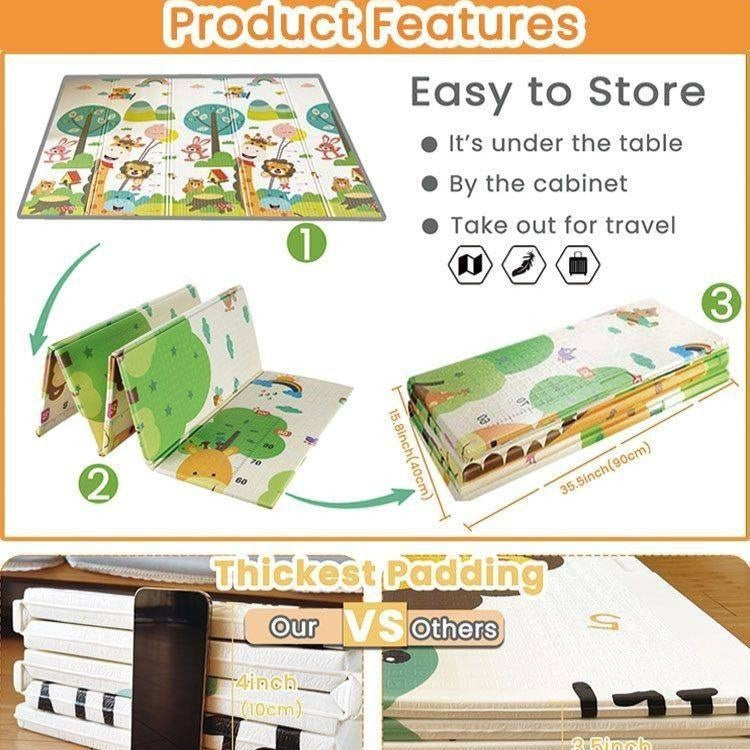 משטחי פעילות מתקפלים 2025 – 55% הנחה ומשלוח חינם! 3 מידות לבחירה, רך ונוח לקיץ!