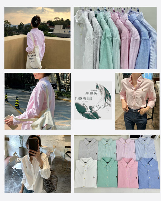 חולצות פולו מכופתרות במידות XS-XL – 8 צבעים לבחירה, איכות ונוחות במחיר משתלם