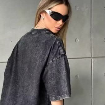 חולצות כותנה שלמווות לנוער ולמבוגרים – עכשיו ב-53% הנחה! מומלץ לקחת מידה אחת עד שתיים מעל לאוברסייז