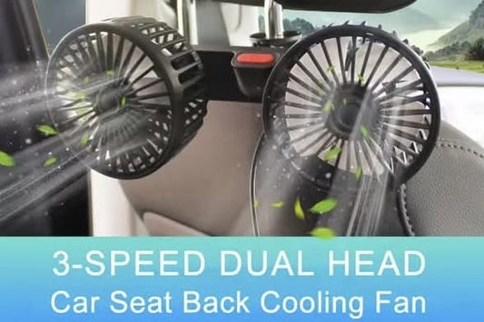 מאוורר כפול למושב אחורי ברכב – פתרון קירור מושלם לקיץ 2025