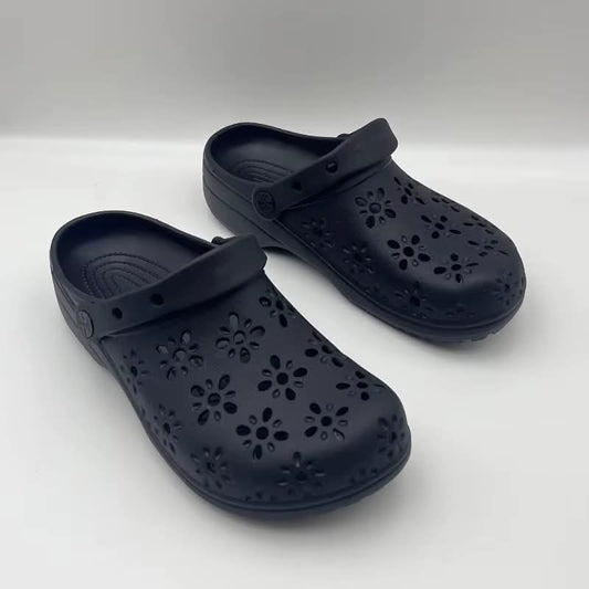 הנעלה קיץ 2025 – כפכפי קרוקס פרחים במידות לפי אורך כף רגל