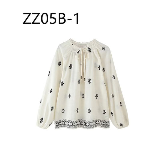 חולצת נשים רקומה ZARA – איכות מובחרת במחיר משתלם