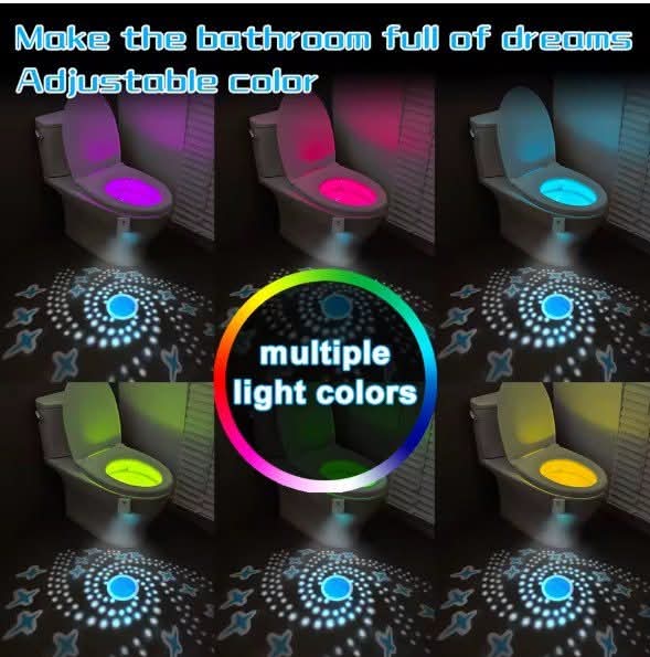 זמן גמילה בקלות ובכיף! 🚽✨ מקרן אור לאסלה עם חיישן תנועה ותאורה צבעונית – מתנה מושלמת לילדים!