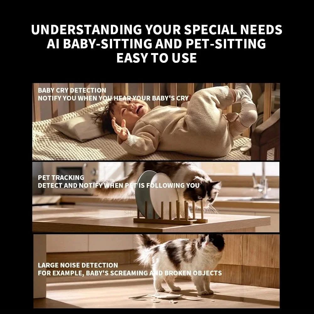 מצלמת Xiaomi מיני 360° C700 4K אולטרה HD חכמה 8MP עם ראיית לילה