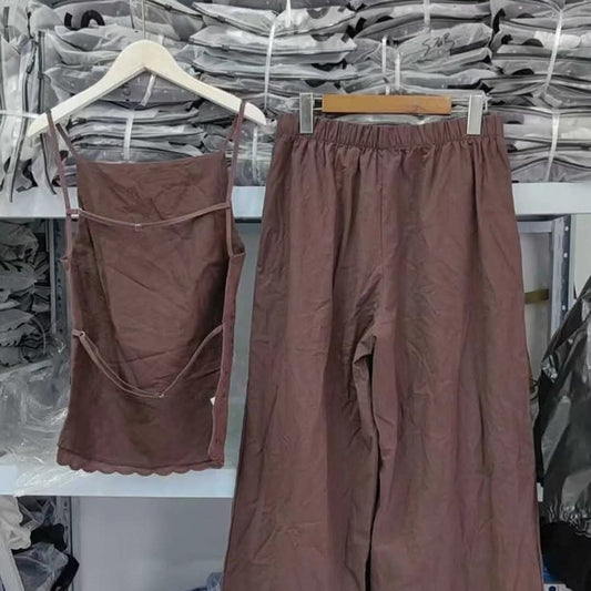 חליפת נשים 2 חלקים גב פתוח עם רקמה וז׳קט כתפיות