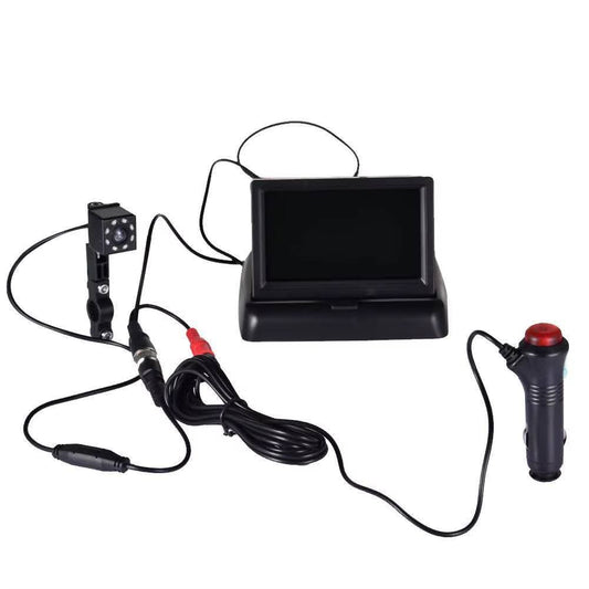 מצלמת רכב אחורית עם מסך קדמי לצפייה בתינוקות וילדים