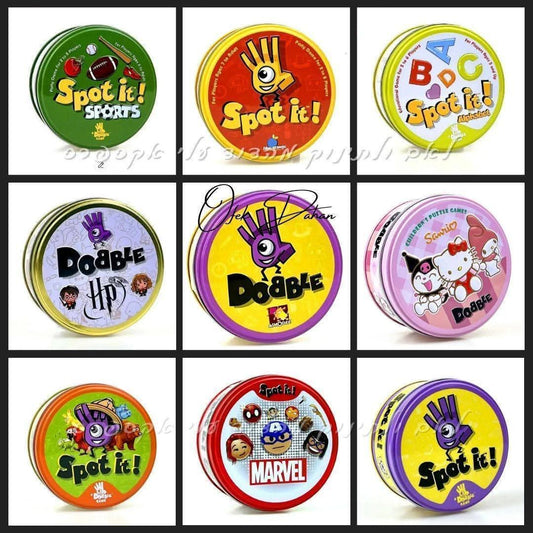 משחק חשיבה דאבל – 5 משחקים בכרטיס אחד עם קופסת פח