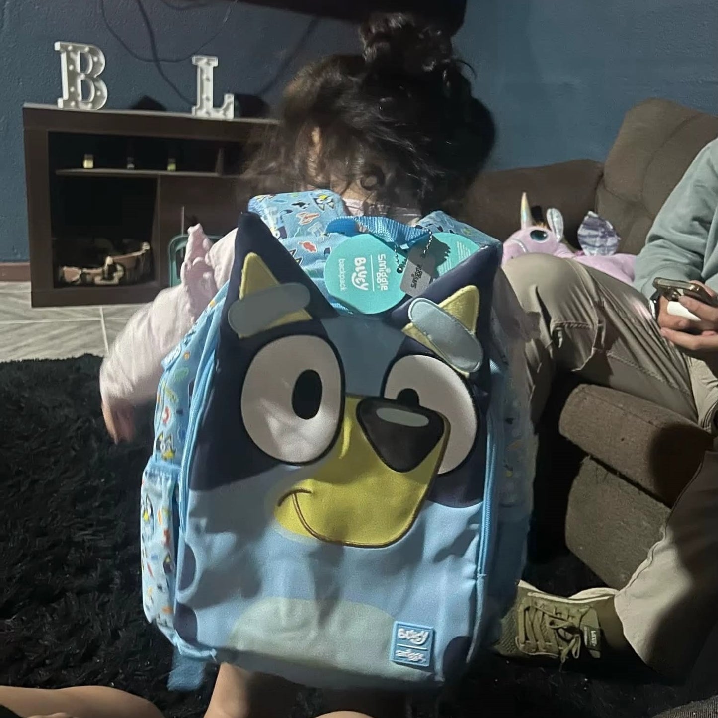 תיק גן בלואי Smiggle ובקבוק נירוסטה שומר קור