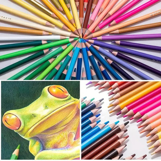 סט קלמר מגולגל עם 72 עפרונות צבע איכותיים