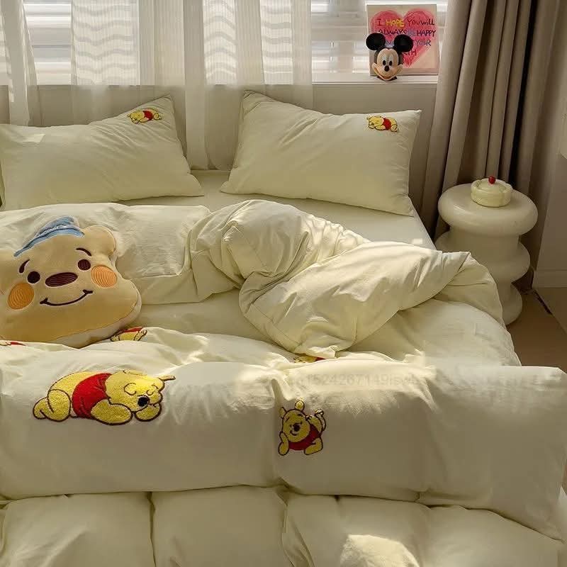 סט סדינים 100% כותנה עם כיסוי שמיכה ודמויות דיסני