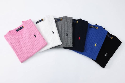 סוודר פולו Ralph Lauren גברים ונוער – סריג קלאסי בצבעים שונים