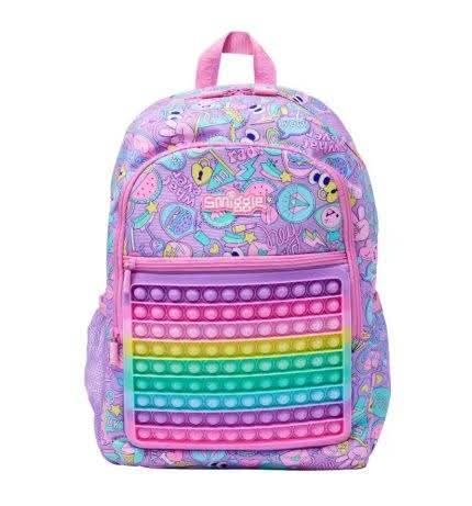תיק בית ספר Smiggle פופ-איט איכותי לבית ספר יסודי