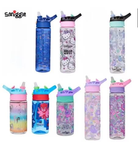 בקבוקי מים Smiggle מקוריים לאחורי בית ספר - עיצובים איכותיים