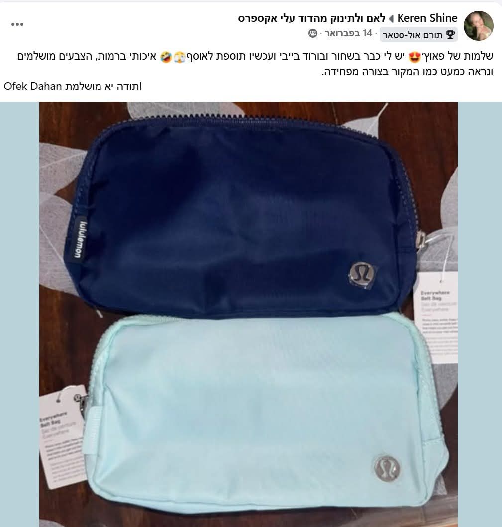 פאוצ' Lulu 17 צבעים מעוצבים עם לוגו מוסתר