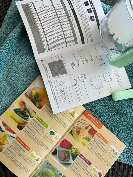 מעבד מזון לתינוקות 5‑ב‑1 עם אידוי, טחינה וחימום – קיבולת 600 מ״ל, תצוגת LED, חלקים למדיח