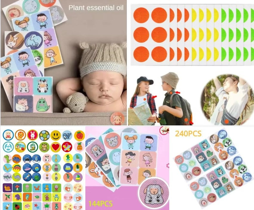 מדבקות נגד יתושים טבעיות – חוסמות עקיצות לכל גיל, מבצע קיץ 2025!