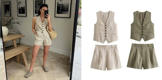 הגיע זמן קיץ - זארה סט או בודד וסט ומכנס במידות S-L! ללא טיקט