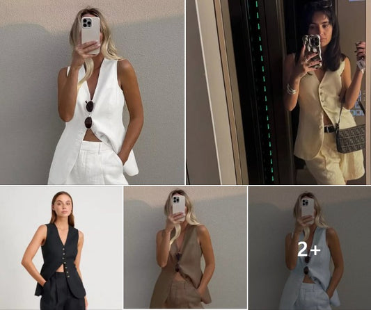 זה זמן קיץ! סט ווסט ומכנס זארה ב-5 צבעים מושלמים – מידות S-L, לקחת מידה מעל!