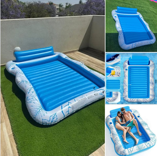 חסכון חם לקיץ 2025! מיטת שיזוף זוגית וצף מים במחיר מיוחד של ₪194.73 בלבד!