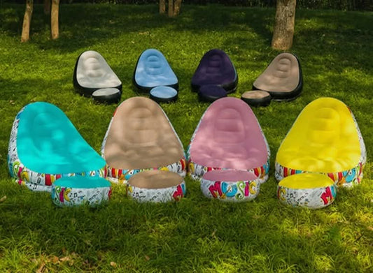 כורסא והדום מתנפחים – נוחות מקסימלית במחיר משתלם, רק עוד 4 במלאי!