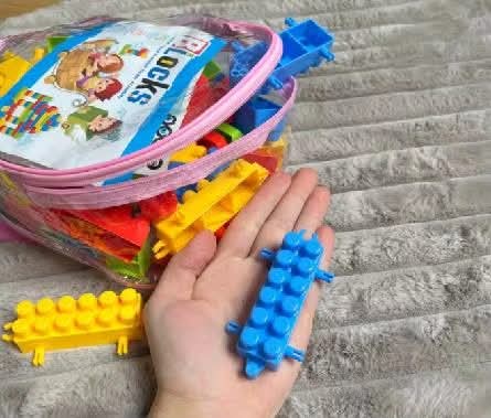 לגו לקטנטנים 130 חלקים - צעצוע הרכבה לילדים