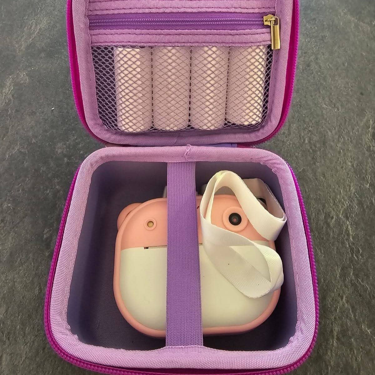 מצלמת ילדים עם הדפסת תמונות, וידאו, כרטיס זיכרון ודיסק און קיי