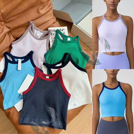 גופיית יוגה ספורט נושמת לנשים אימון עצים