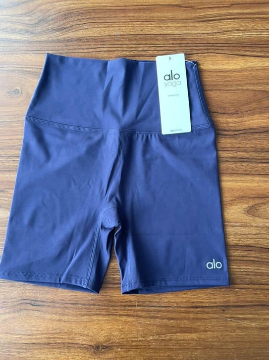 טייץ יוגה נשים קצר בגזרה גבוהה – בד דו-מבריק, אלסטי, צבע אחיד