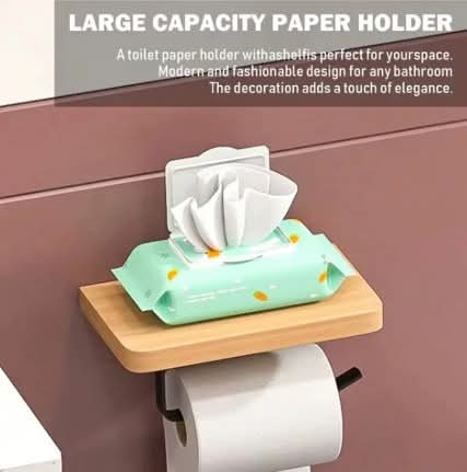 מדף עץ משולב לשרוקלחת ולאמבט – דגם 2025