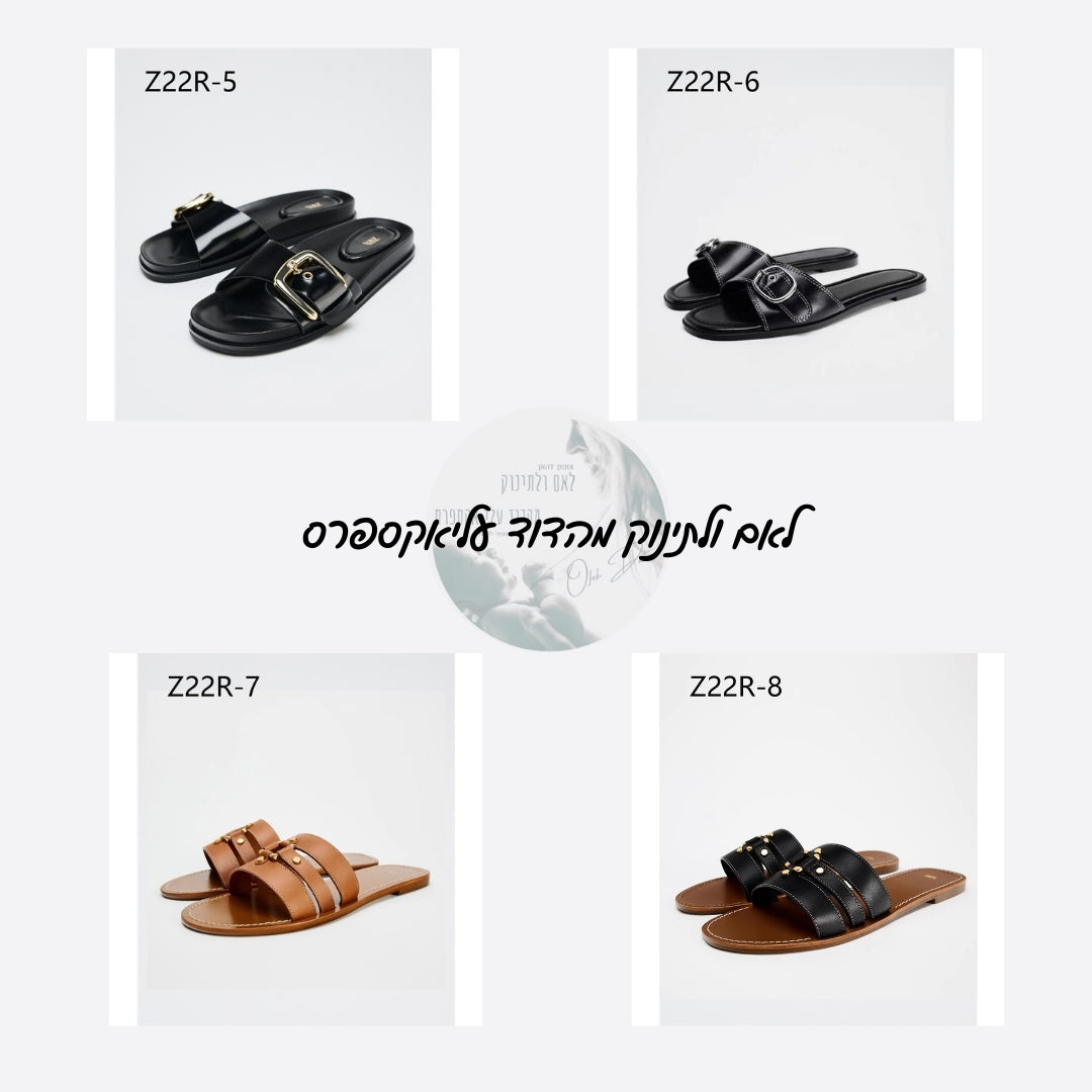 סנדלי נשים ZARA – קולקציית קיץ 2025, 8 צבעים במידות 36-42!