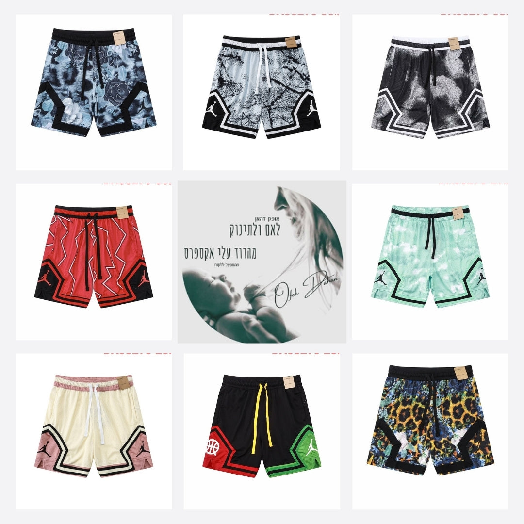 מכנסי כדורסל NBA AJ – 21 דגמים במידות XS-4XL לקיץ 2025!