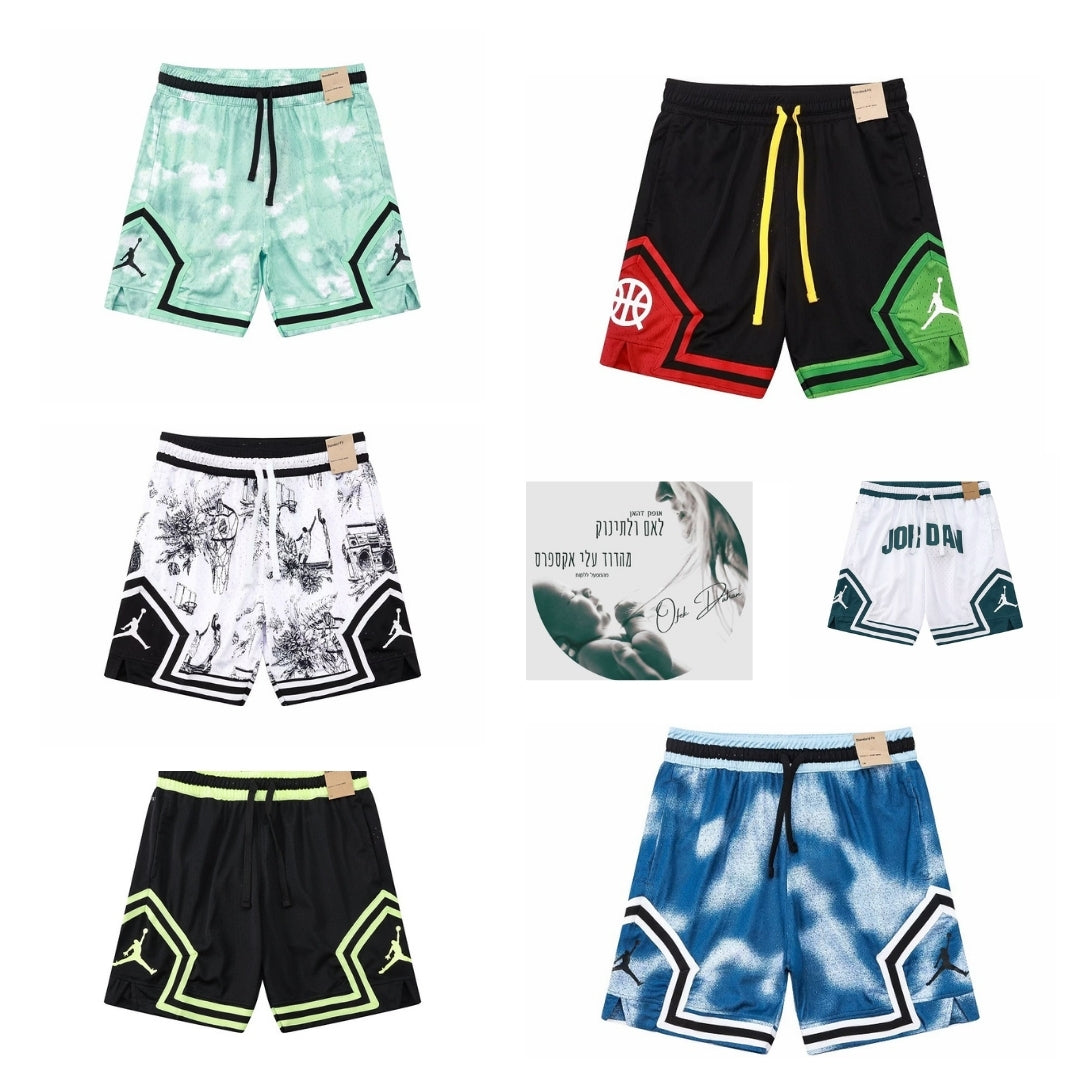 מכנסי כדורסל NBA AJ – מבצע קיץ 2025, 21 דגמים במידות XS–4XL לילדים ונוער!
