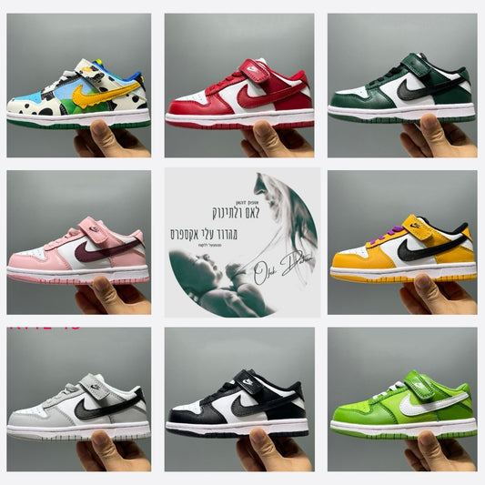 כותרת בעברית: נעלי ילדים NK ללא שרוכים - 14 צבעים לבחירה! מידות 22-35 | הזמנה מיוחדת באליאקספרס