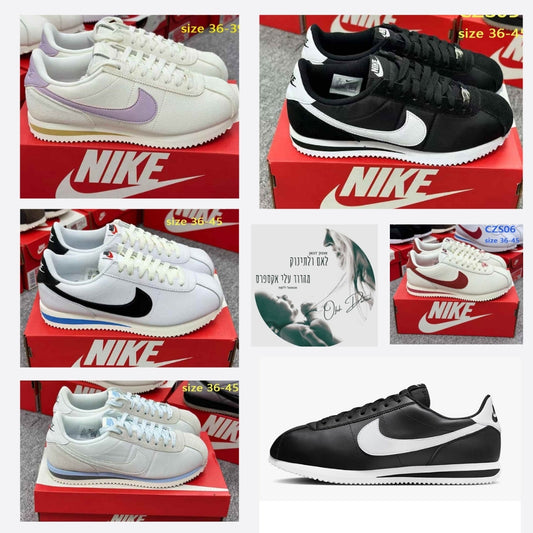 חדש בדוד - נעלי Nike Cortez במגוון צבעים ומידות 36-44 עם קישור מיוחד