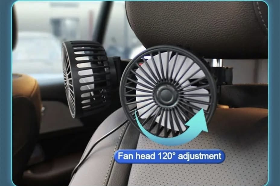 מאוורר כפול למושב אחורי ברכב – פתרון קירור מושלם לקיץ 2025