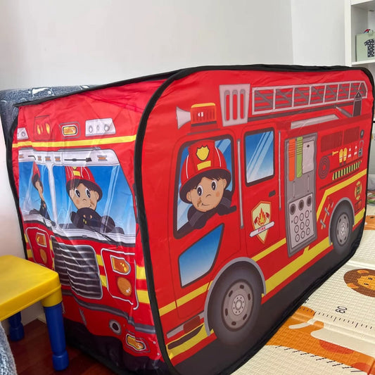 אוהל משחק לילדים – דגמים מיוחדים למשטרה, כבאית ואוטובוס