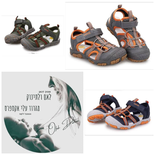 סנדלים אורטופדיים UOVO לילדים – הנחה 50%, בדקו טבלת מידות לפני רכישה!