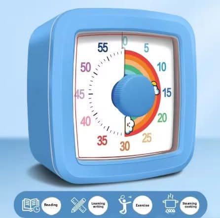 טיימר חזותי לילדים לצחצוח שיניים, מסכים ופעילויות – עכשיו ב-₪23.10