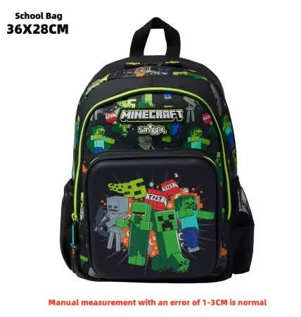 תיק בית ספר וגן Smiggle מיינקראפט איכותי עם אביזרים