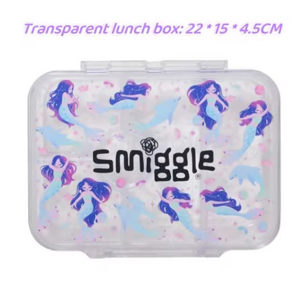 קופסאות אוכל שקופות עם 4 תאים Smiggle אוסטרליה