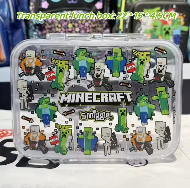 קופסאות אוכל שקופות עם 4 תאים Smiggle אוסטרליה