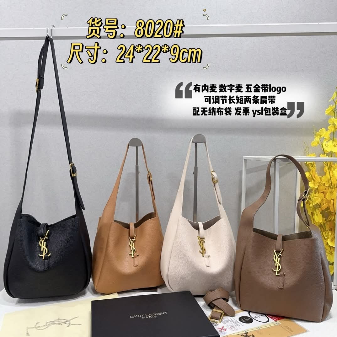תיק צד נשים בסגנון YSL – קיבולת גדולה, 4 צבעים