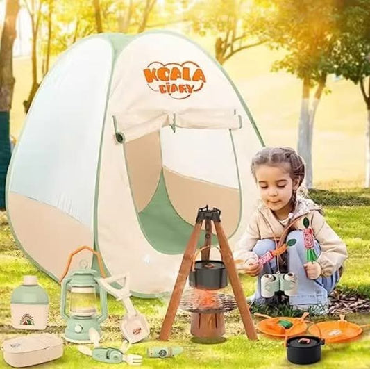 ערכת קמפינג לילדים לחצר הבית - משחק סימולציה 2025