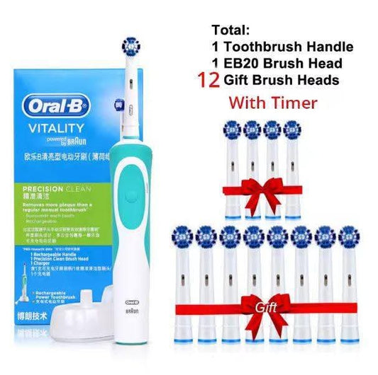 מברשת שיניים חשמלית Oral-B למבוגרים ונוער – תואם שקע ישראלי