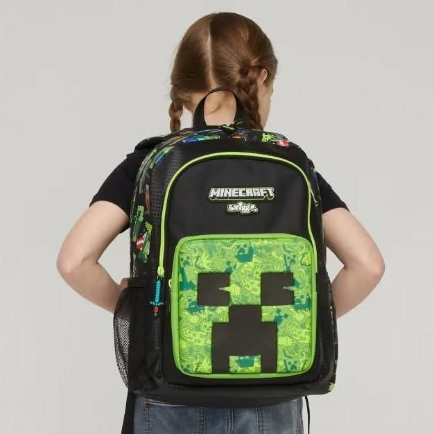 תיק בית ספר וגן Smiggle בעיצוב Minecraft – סט חזרה ללימודים איכותי