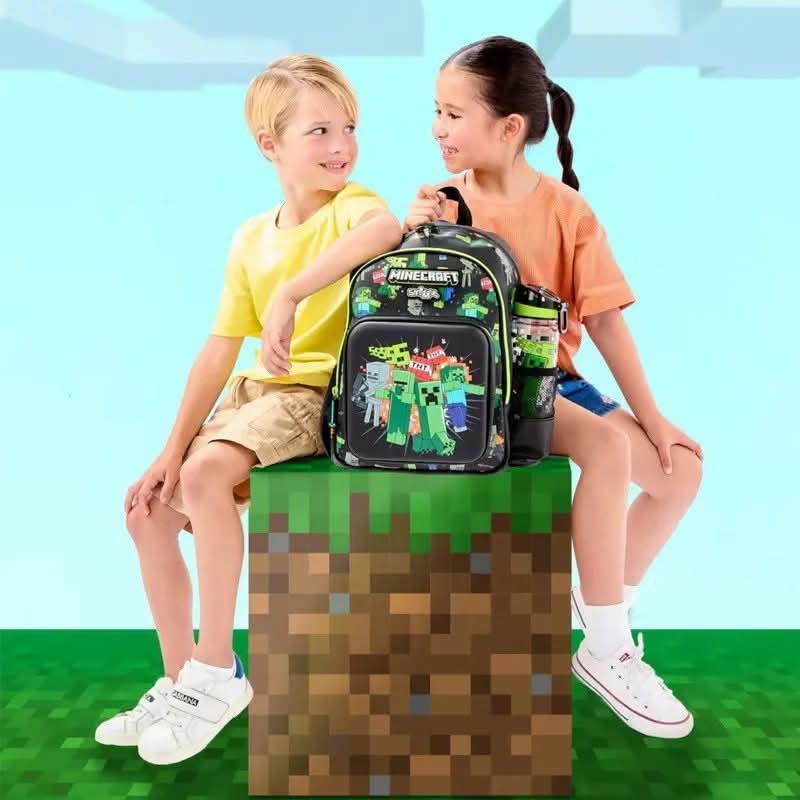 תיק בית ספר וגן Smiggle בעיצוב Minecraft – סט חזרה ללימודים איכותי
