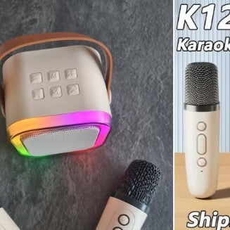 מתנות סוף שנה 2025 – ערכת קריוקי רמקול בלוטוס עם מיקרופון, עכשיו בהנחה 53%!