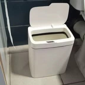 פח אשפה חכם עם חיישן פתיחה לשירותים או שידת איפור