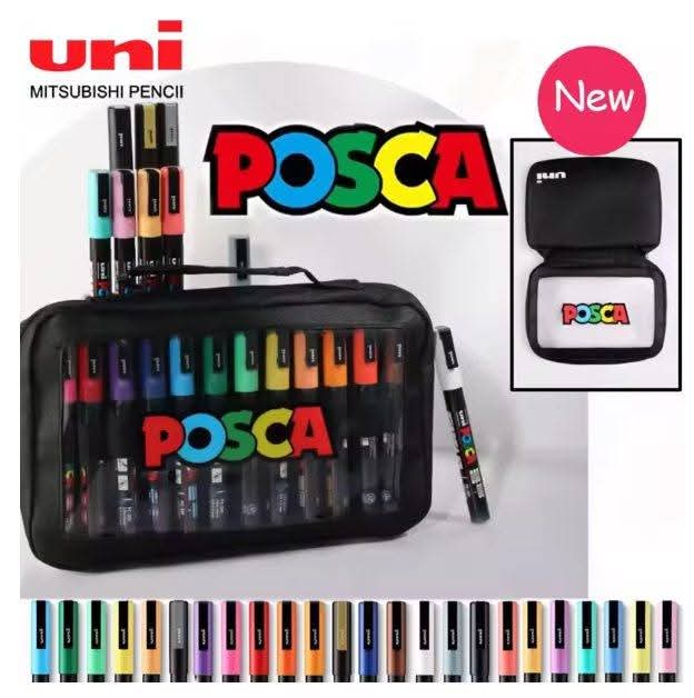 טושים איכותיים POSCA - סדרת ציור ויצירה לבית הספר